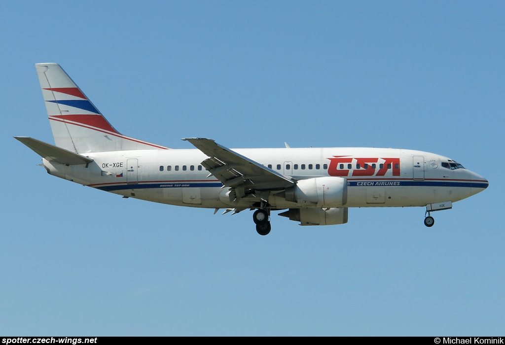 CSA Czech Airlines | Boeing 737-55S | OK-XGE