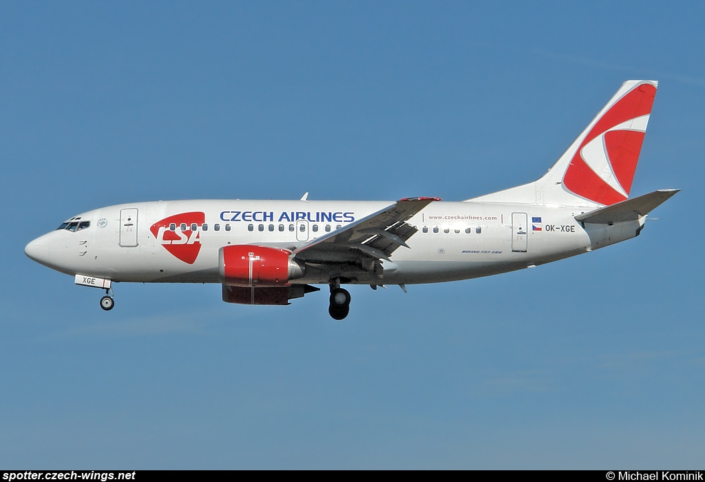 CSA Czech Airlines | Boeing 737-55S | OK-XGE